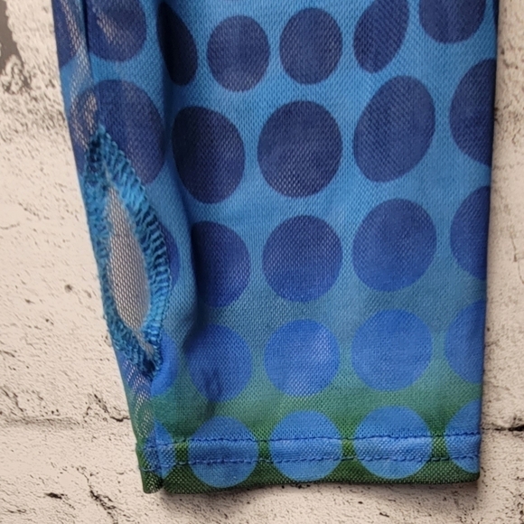 PrettyLittleThing Blue Mesh Cut-Out Bodysuit Size 12 | Y2K Sexy Statement - Picture 5 of 8